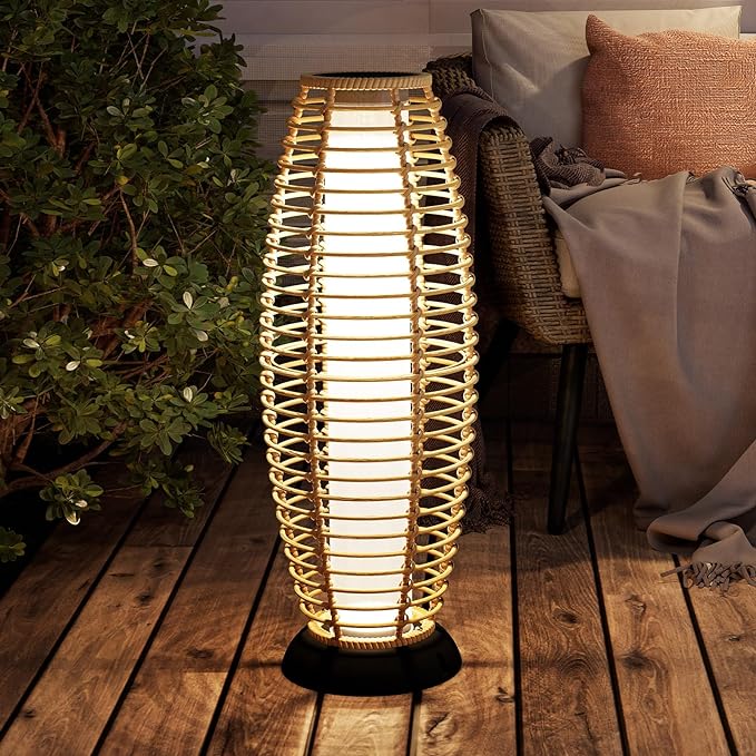 Grand patio Floor Lamp Outdoor Lamp Patio Lights Solar Powered Lantern by GrandPatio