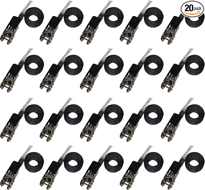 1” x 6’ Endless Ratchet Strap — 20 Pack by Shippers+Supplies