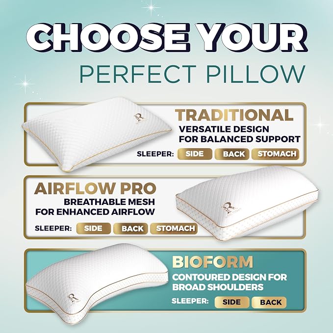 Royal Therapy Queen Memory Foam Pillows 4-Pack - Image 7