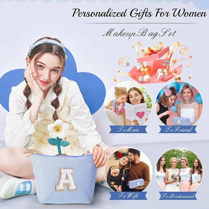 YOOLIFE Initial Makeup Bag Gifts - Image 3
