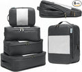 6-Pack Compression Packing Cubes Travel Essentials by NookTheory