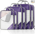Compression Packing Cubes 6 Set, Compressible Space-Saving Packing Cubes by NICOSHOW