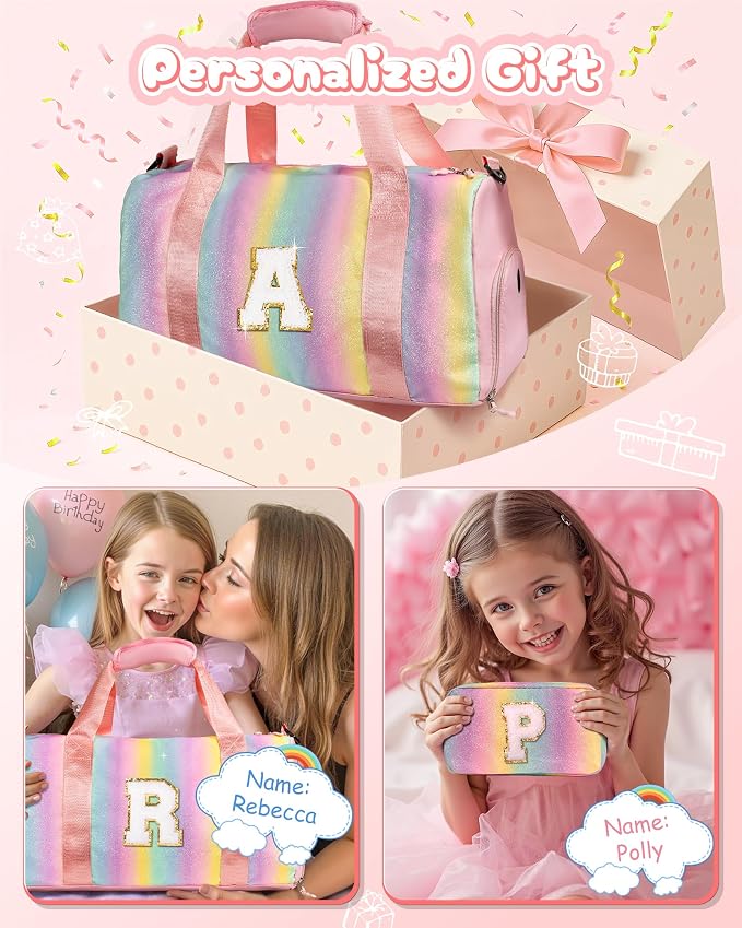 Gifts for 4 5 6 7 8 9 10 Year Old Girls-Girl Gym Bag - Image 2