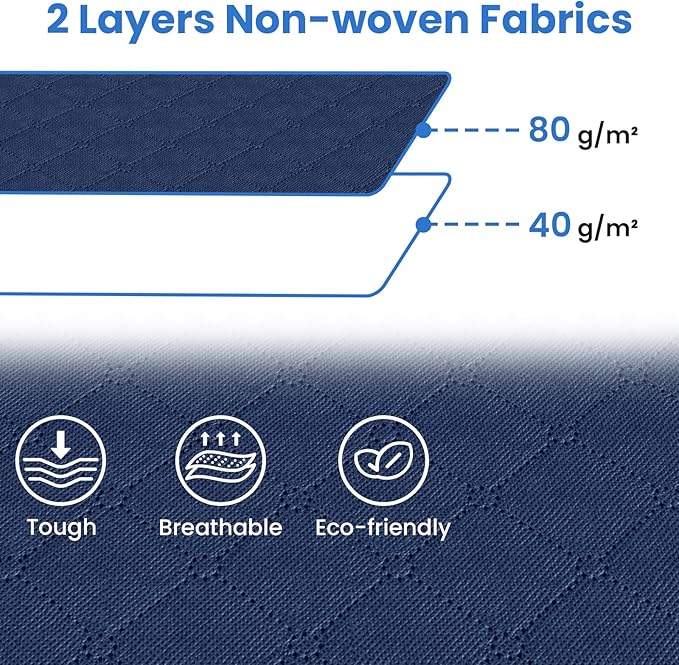 Fab totes 4 Pack Clothes Storage, Foldable Thick Fabric Blanket Storage Bags - Image 3