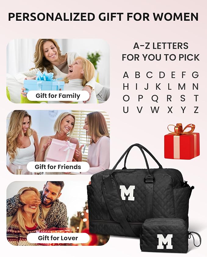Granddaughter Gifts-Initial Duffle Bag - Image 7