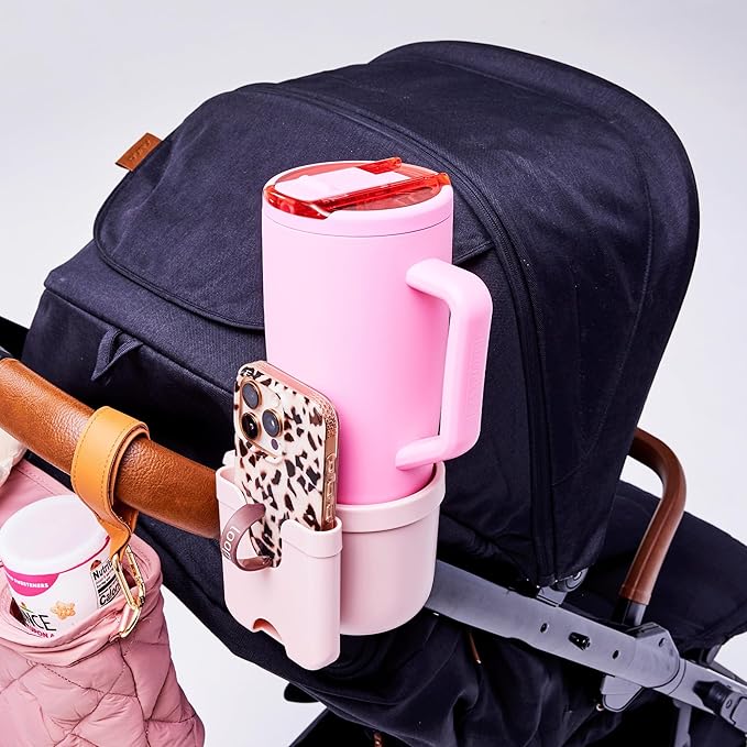 BrüMate Era Flip 40oz Tumbler with 100% Leakproof Covered Straw Lid | Hygienic Covered Straw | Insulated Stainless Steel Water Bottle with Handle | Cup Holder Friendly | BPA-Free (Onyx Leopard) - Image 6