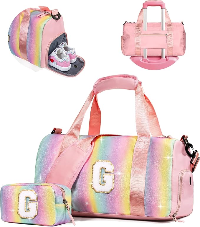Gifts for 4 5 6 7 8 9 10 Year Old Girls-Girl Gym Bag by Vogewood