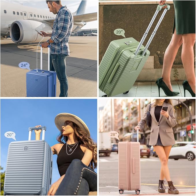 Hard Shell Suitcases 20 Inch Carry on Luggage Airline Approved, Expandable - Image 9