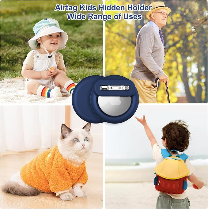 Compatible for Air Tags-4 Pack Apple Kids Hidden, for AirTag Hidden Kid Holder - Image 4