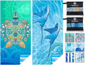 2 Pack Microfiber Lightweight Beach Towel Sand Free Quick Dry Absorbent Thin by WIDDONEN