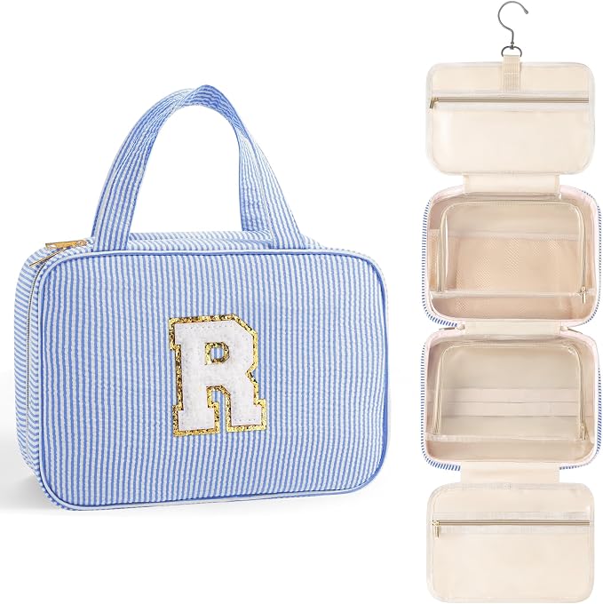 TOPEAST Travel Toiletry Bag Initial Makeup Bag by TOPEAST