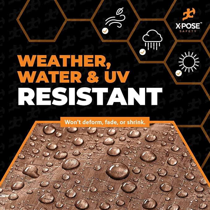 Multipurpose Protective Cover Brown Poly Tarp 8' x 10' - Image 4