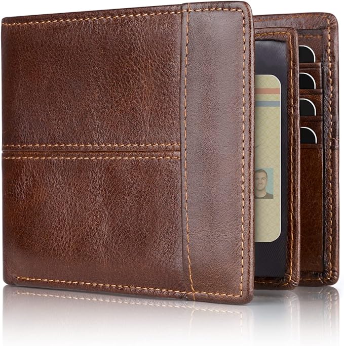 Swallowmall Mens Wallet Rfid Blocking Leather Wallet by Swallowmall