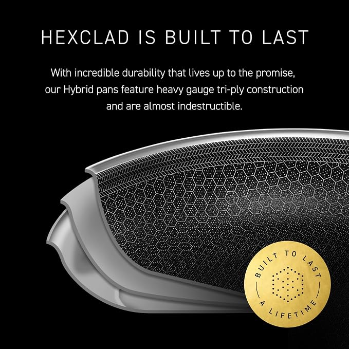 HexClad Hybrid Nonstick 8-Inch Frying Pan - Image 5