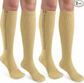 CASMON 2 Pairs Zipper Compression Socks by CASMON