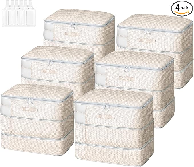DIMJ Comforter Storage Bag - 110L Ultra Space Saving Self Compression Organize by DiMJ