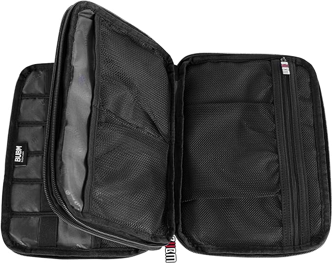 BUBM Double Layer Electronic Accessories Organizer, Travel Gadget Bag - Image 3
