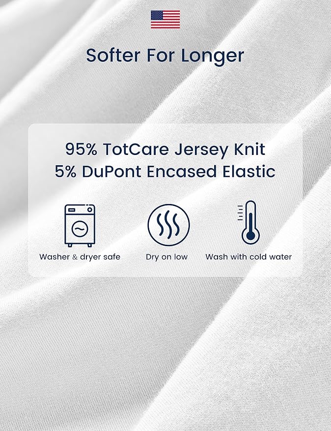 TotAha Premium Stretchy Crib Sheets-Hypoallergenic, Silky Comfort, Buttery Soft - Image 4