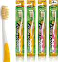 MOUTHWATCHERS Soft Childrens Flossing Manual Toothbrush, Value Pack of 4 by Mouthwatchers