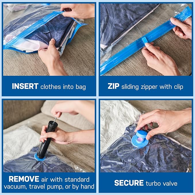 10 Pack Small Vacuum Storage Bags - Image 7