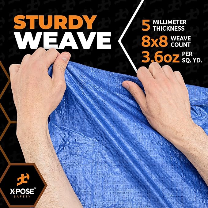 Better Blue Poly Tarp 40' x 50' - Image 5