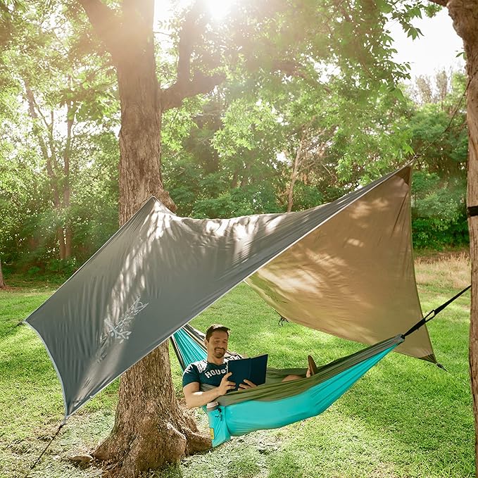 Wise Owl Outfitters Hammock Rain Fly – Waterproof Camping Tarp Cover - Image 4